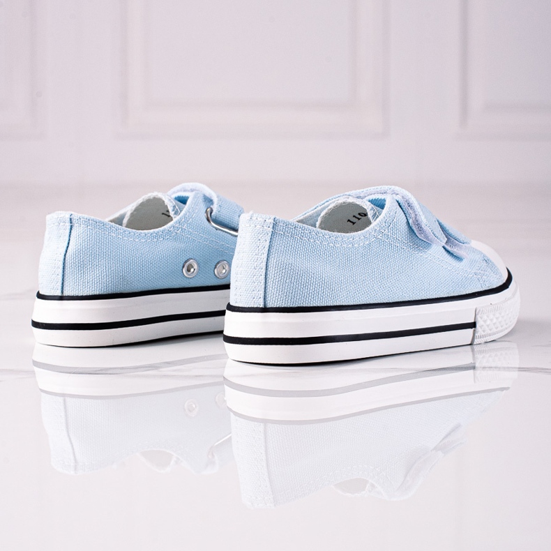 Baskets pour enfants Vico avec fermeture velcro bleu 2