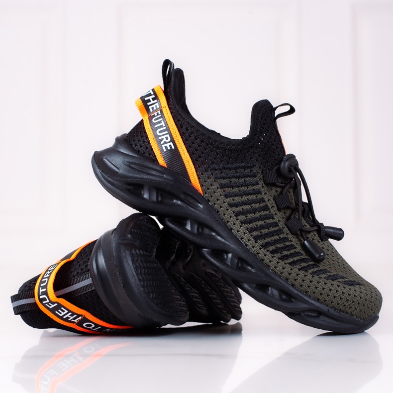 Chaussures de sport pour enfants Vico, matière bicolore noir 2