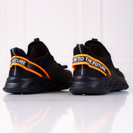 Chaussures de sport pour enfants Vico, matière bicolore noir 1