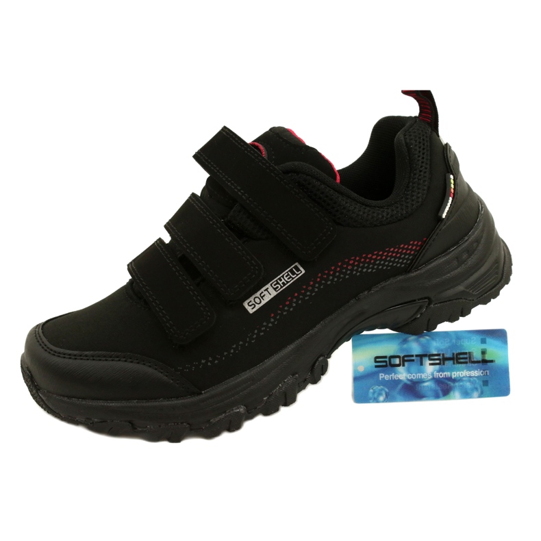 American Club Chaussures de sport Softshell Velcro American WT52/22 noires 6