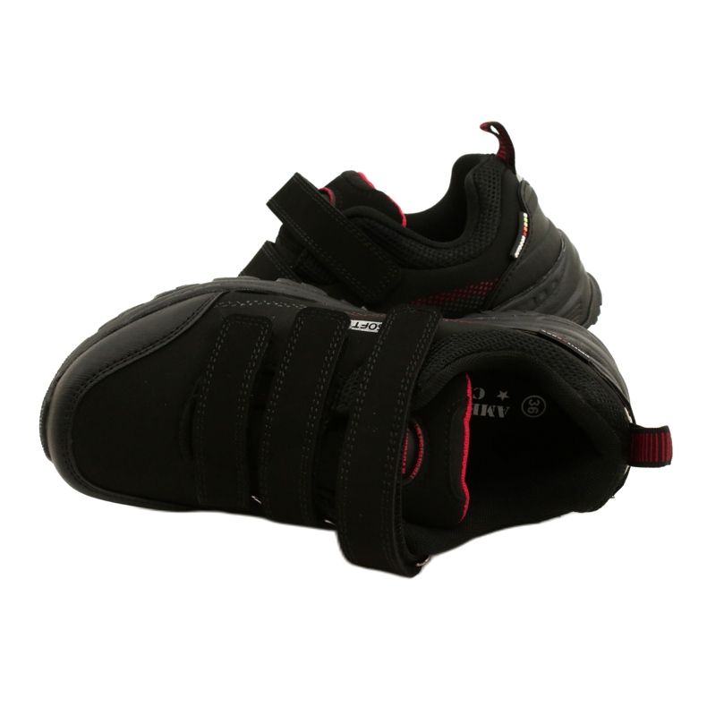 American Club Chaussures de sport Softshell Velcro American WT52/22 noires 4