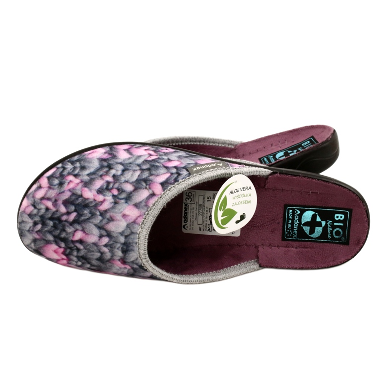 Adanex Chaussons Motif Aloe Vera 27769 gris 4 Adanex Chaussons Motif Aloe Vera 27769 gris 4