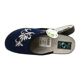 Adanex 27860 chaussons en velours bleu marine 5