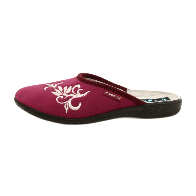 Chaussons en velours bordeaux Adanex 27861 multicolore 1 Chaussons en velours bordeaux Adanex 27861 multicolore 1