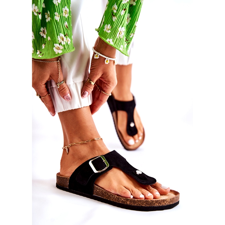 FB1 Chaussons Femme Avec Boucle Noir Elina 3 FB1 Chaussons Femme Avec Boucle Noir Elina 3