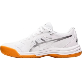 Asics Upcourt 5 chaussures de volley-ball 1072A088 101 blanc 1
