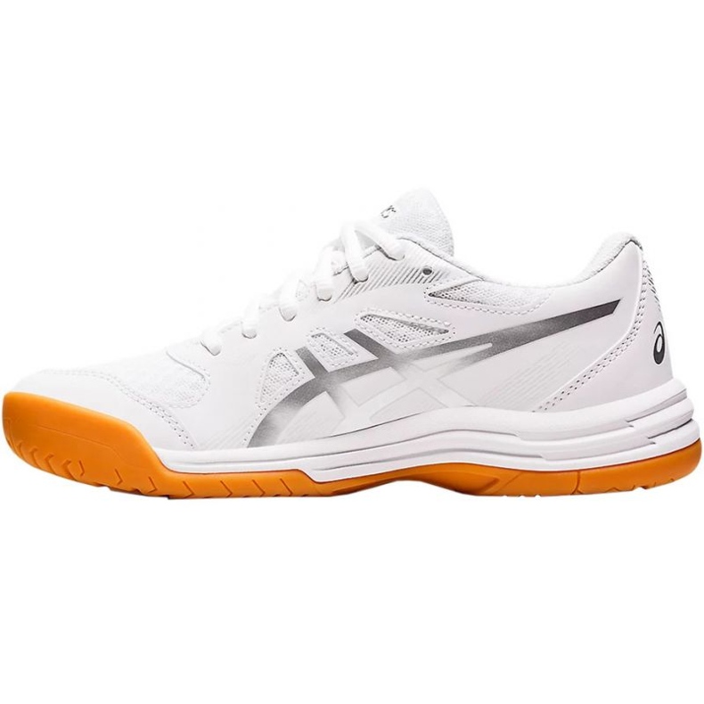 Asics Upcourt 5 chaussures de volley-ball 1072A088 101 blanc 1