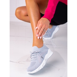 Chaussures de sport femme Shelovet gris clair 1