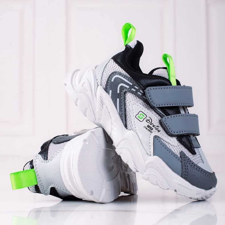 Baskets garçon Shelovet à semelle épaisse, gris clair 1 Baskets garçon Shelovet à semelle épaisse, gris clair 1