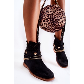 WS1 Bottines en Daim à Talons Compensés Cachés Verine Noire le noir 3