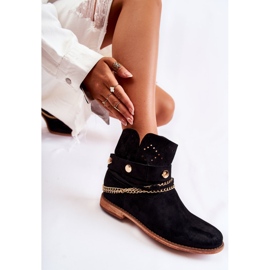 WS1 Bottines en Daim à Talons Compensés Cachés Verine Noire le noir 7
