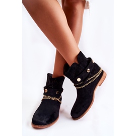 WS1 Bottines en Daim à Talons Compensés Cachés Verine Noire le noir 2