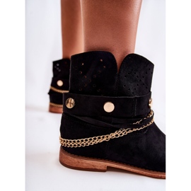 WS1 Bottines en Daim à Talons Compensés Cachés Verine Noire le noir 5
