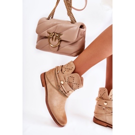 WS1 Bottines En Daim Sur Un Compensé Caché Beige Verine 5