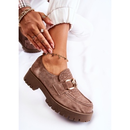 PL5 Mocassins en daim à la mode Rayhan marron clair beige 7