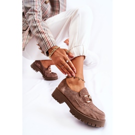 PL5 Mocassins en daim à la mode Rayhan marron clair beige 1