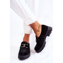PL5 Mocassins noirs en daim à la mode Rayhan le noir 5