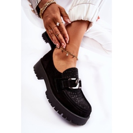 PL5 Mocassins noirs en daim à la mode Rayhan le noir 6