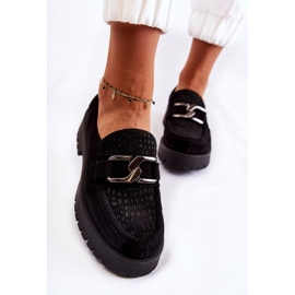 PL5 Mocassins noirs en daim à la mode Rayhan le noir 7
