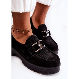 PL5 Mocassins noirs en daim à la mode Rayhan le noir 9