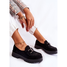 PL5 Mocassins noirs en daim à la mode Rayhan le noir 1