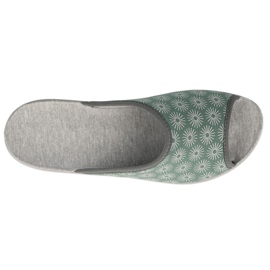 Pantoufles de femmes Befado avec étoiles PU 254d141 vert 1