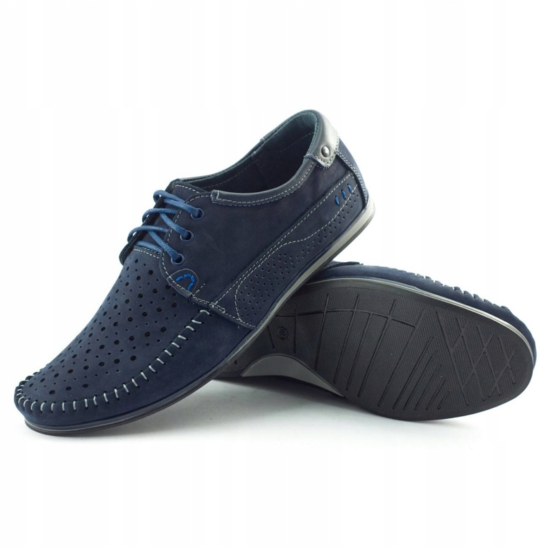 KOMODO Chaussures d'été homme, mocassins 875, bleu marine 3