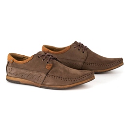 KOMODO Chaussures Mocassins homme cuir 875 marron brun 2