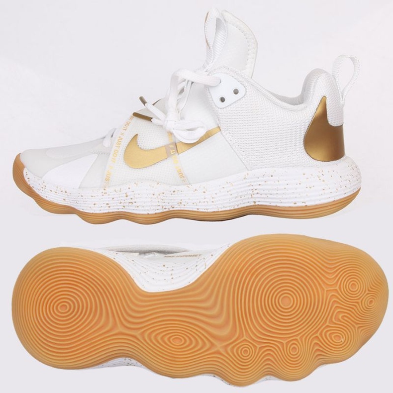 Chaussures de volley-ball Nike React Hyperset - Le M DJ4473-170 blanche 1