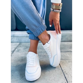 Eila Baskets roses blanc bleu 2