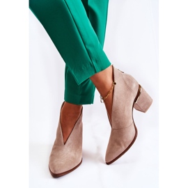 Bottes en cuir à talons hauts Laura Messi Beige clair 2344 2 Bottes en cuir à talons hauts Laura Messi Beige clair 2344 2