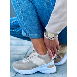 Chaussures de sport sur un talon compensé Toni Khaki caché vert 2
