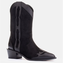 Marco Shoes Bottes en daim naturel noir le noir 1