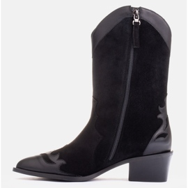 Marco Shoes Bottes en daim naturel noir le noir 2