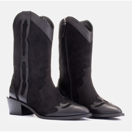 Marco Shoes Bottes en daim naturel noir le noir 3