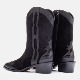 Marco Shoes Bottes en daim naturel noir le noir 5