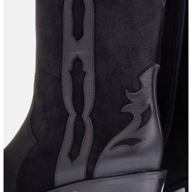 Marco Shoes Bottes en daim naturel noir le noir 8