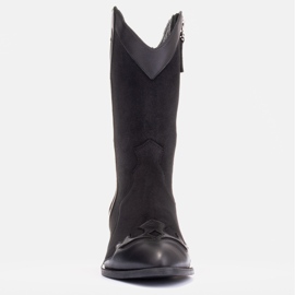 Marco Shoes Bottes en daim naturel noir le noir 6