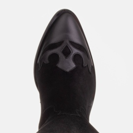 Marco Shoes Bottes en daim naturel noir le noir 4