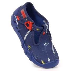 Chaussons avec fermeture Befado Jr BEF2S bleu marine 1