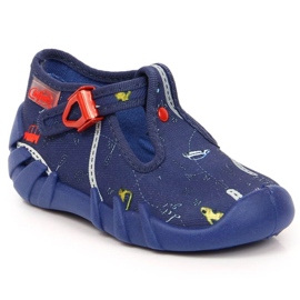 Chaussons avec fermeture Befado Jr BEF2S bleu marine 2