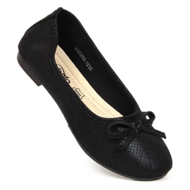 Ballerines à nœud eVento Jr EVE359C noir le noir 4