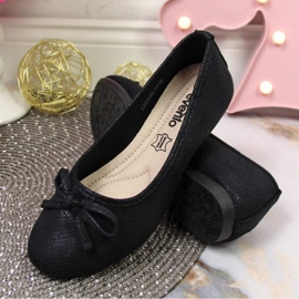 Ballerines à nœud eVento Jr EVE359C noir le noir 5