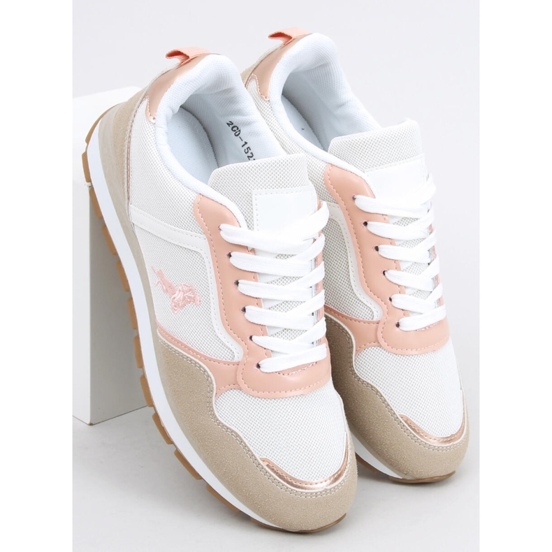 Chaussures de sport femme Furlo Rose beige blanc 2
