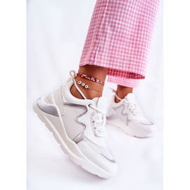Baskets à la mode pour femmes White Allie blanche 2
