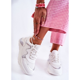 Baskets à la mode pour femmes White Allie blanche 1