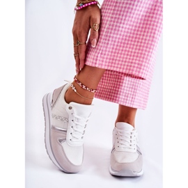 PG1 Chaussures de Sport Classiques pour Femme Blanc Elenes blanche rose 1
