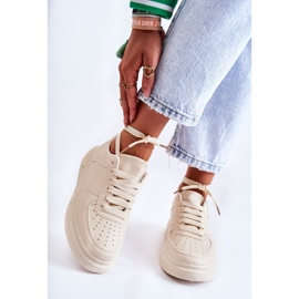 PG1 Baskets Classic en éco-cuir Beige Jennys 1 PG1 Baskets Classic en éco-cuir Beige Jennys 1