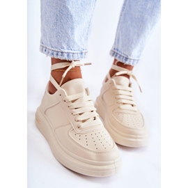 PG1 Baskets Classic en éco-cuir Beige Jennys 2 PG1 Baskets Classic en éco-cuir Beige Jennys 2