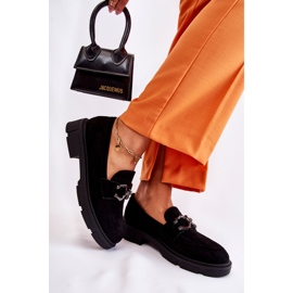 FL1 Mocassins En Daim Avec Décoration Janissa Noire le noir 4